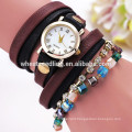 Top sale leather bracelet lady vogue watch